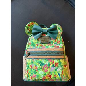 Disney Parks Minnie Mouse Main Attraction (MMMA) Tiki Room Loungefly Backpack